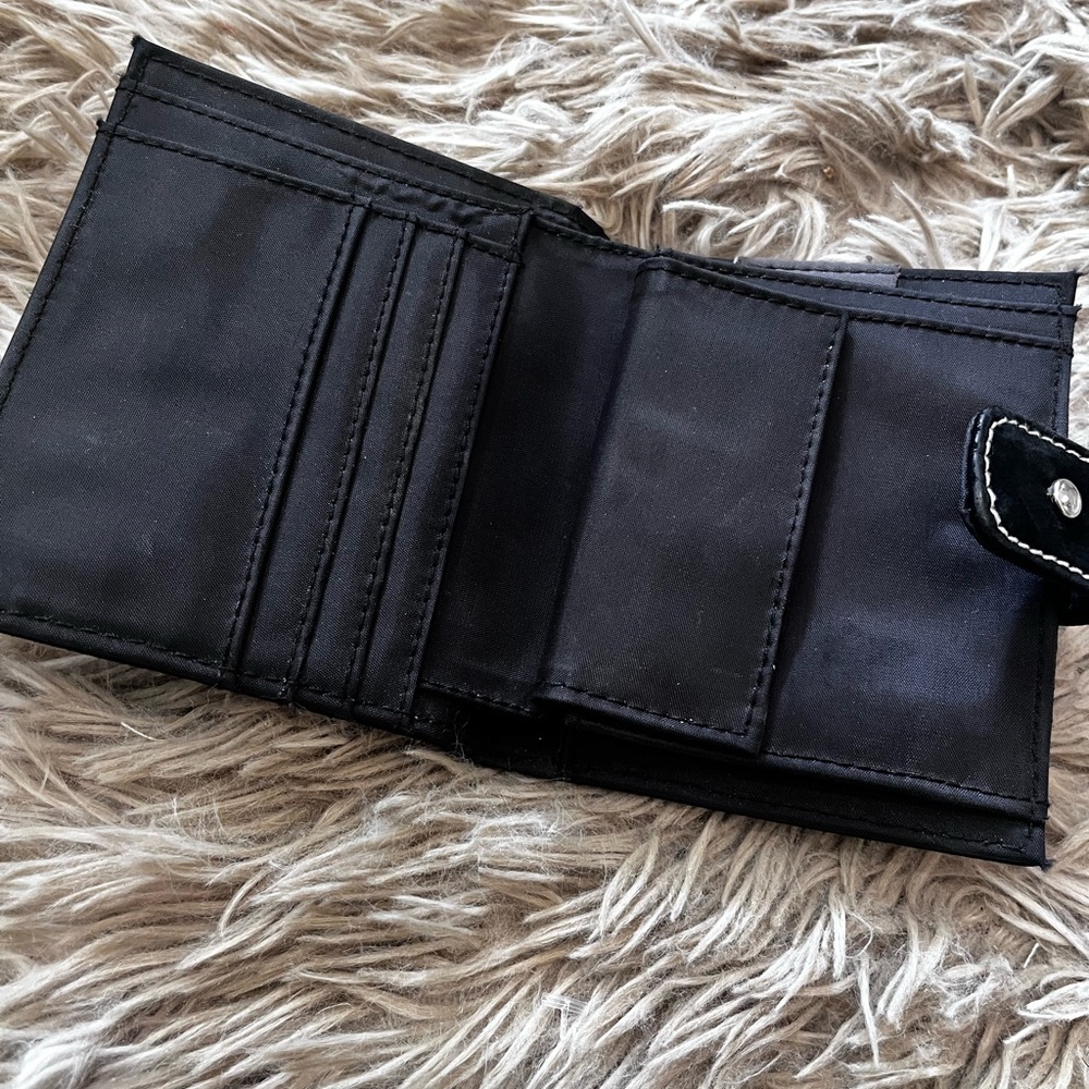 Roxy Black Velvet Wallet with Silver Studs - Picture 6 of 6